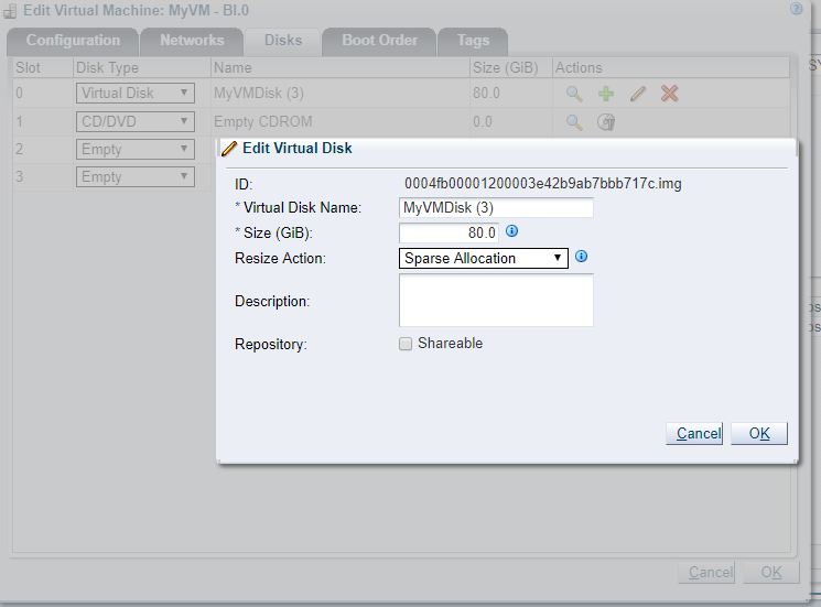 Oracle VM resize root disk Calvin's Home